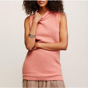 Free People Ottoman Sweater Tunic Pink Women's Small